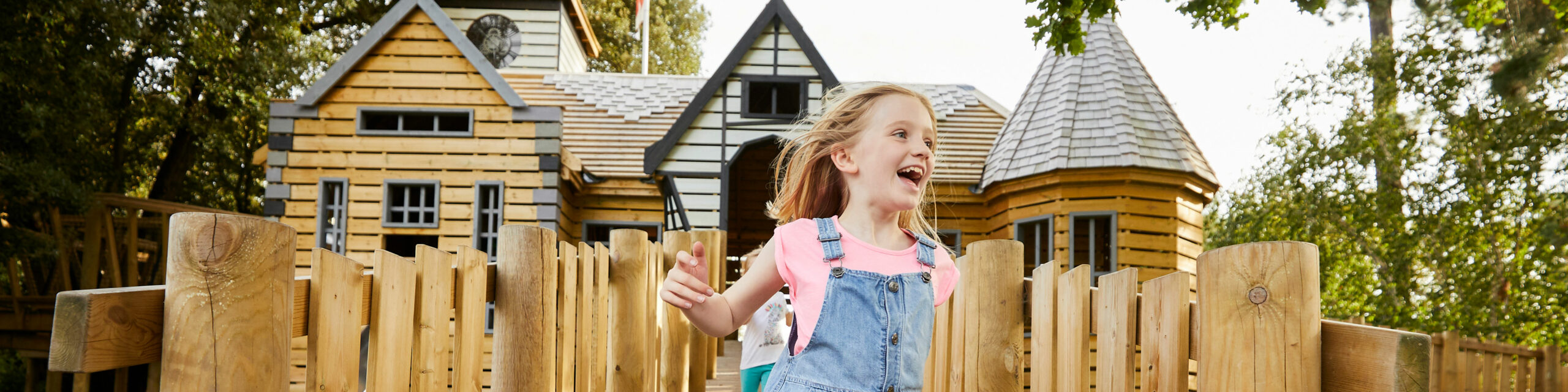 Children playing in Little Beaulieu - the adventure play area at Beaulieu, New Forest