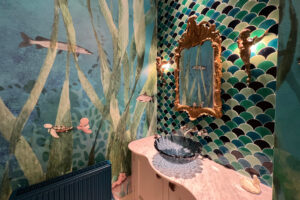 Water babies bathroom in Palace House, Beaulieu 