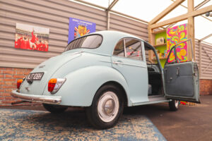 Morris Minor in Beaulieu's new attraction We Had One of Those 